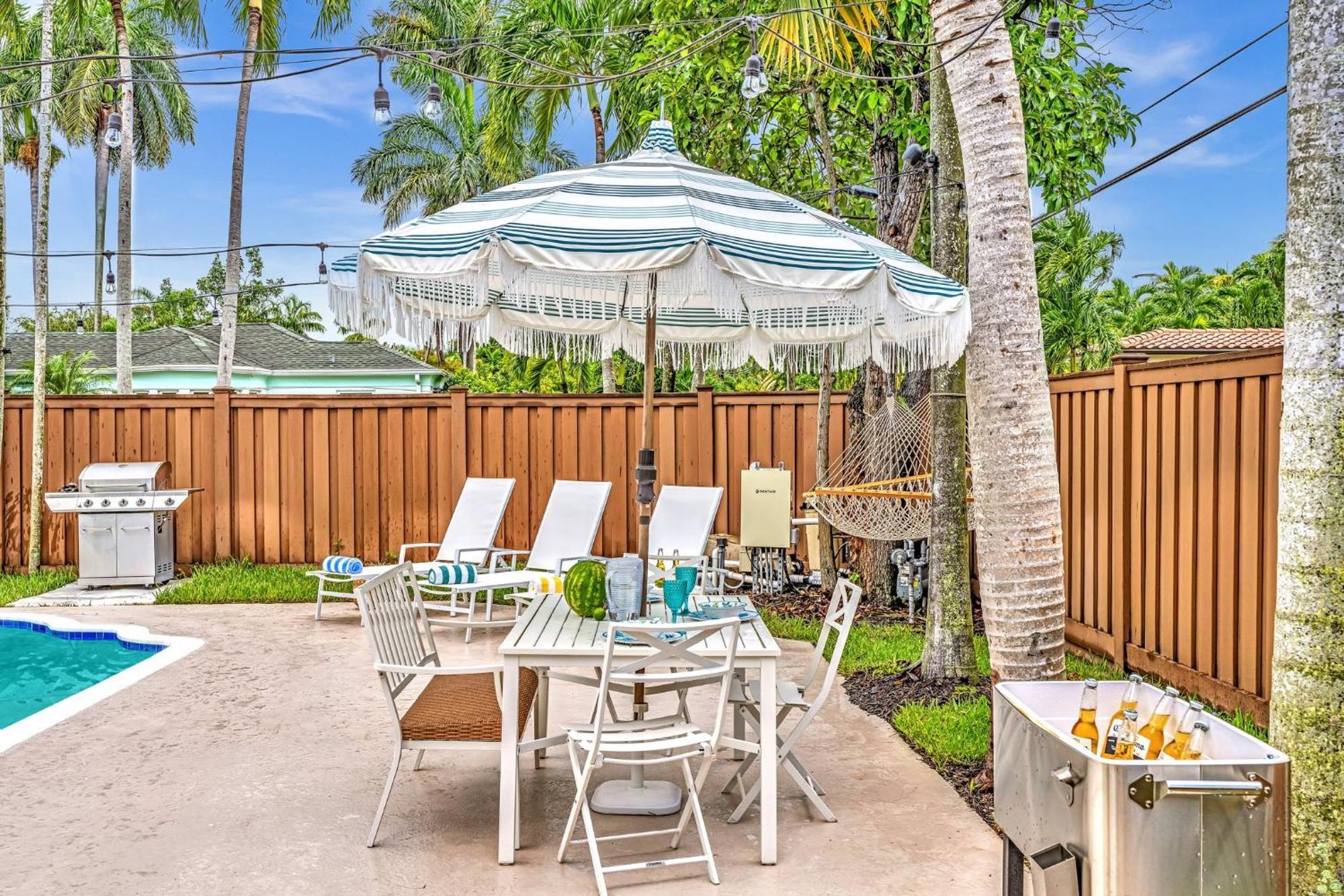 Tropical Oasis With Pool 10 Mins Airport & 5 Mins Beach 好莱坞 外观 照片